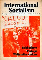 Cover International Socialism (1st series), No.72