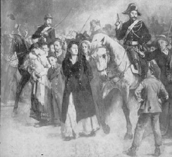 Louise Michel arrested after the Paris Commune 1871