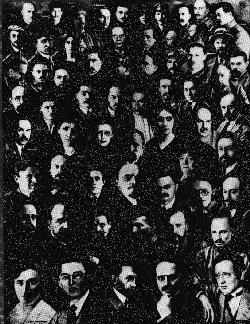 montage of all the Bolshevik leadership